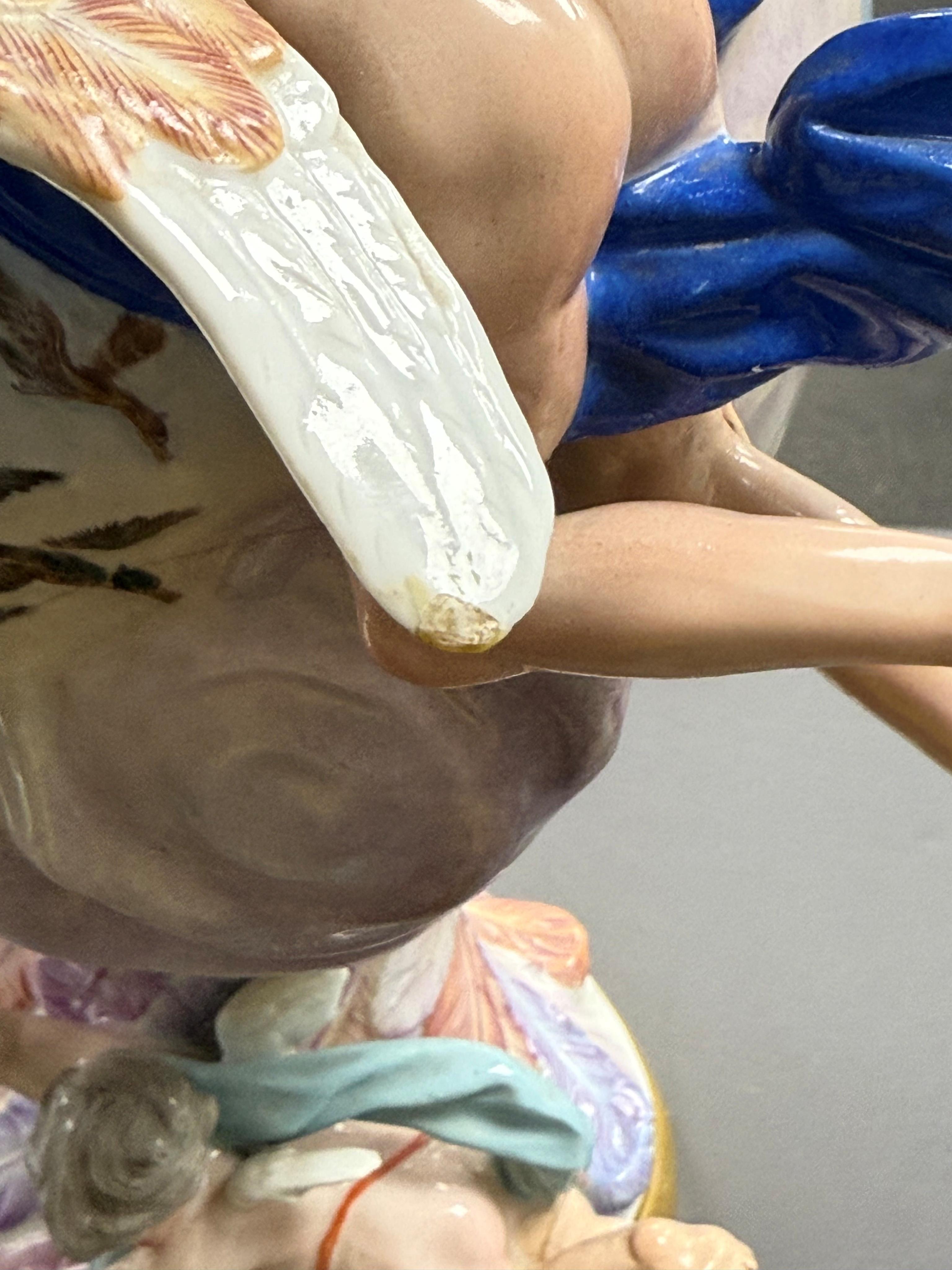 A large Meissen ‘Elements’ ewer, emblematic of air, late 19th century